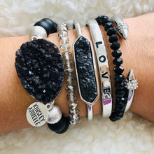 Load image into Gallery viewer, KINSLEY Spike Collection - Silver Bling Bracelet