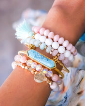 Load image into Gallery viewer, KINSLEY Bangle Collection - Gold Azure Quartz Bracelet L/XL
