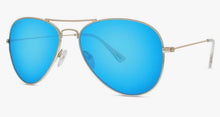 Load image into Gallery viewer, Sale! Cruz Gold Frame Blue Mirror Lens Sunglasses - DIFF Eyewear