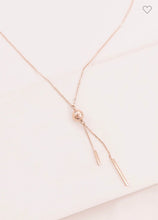 Load image into Gallery viewer, 14k Rose Gold Dipped Dangle Necklace