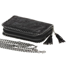 Load image into Gallery viewer, Sale! Black Double Chain Wallet 6079