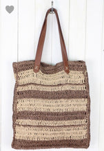 Load image into Gallery viewer, Straw Crochet Tote Bag - SALE!