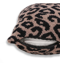 Load image into Gallery viewer, Sale! Cozy Cheetah Coffee Pillow Cover (pillow not included) 18x18.