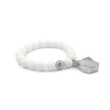 Load image into Gallery viewer, KINSLEY Stone Collection - Silver Ashen Bracelet S/M