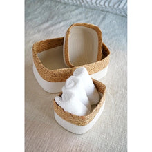 Load image into Gallery viewer, Baskets - Ivory Dalton Organizer Set 3 Pieces.