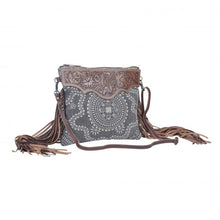 Load image into Gallery viewer, Myra Bag - Monochromatic Motif Hand Tooled Bag
