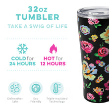 Load image into Gallery viewer, Fleur Noir SWIG 32oz Tumbler