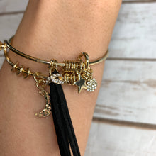 Load image into Gallery viewer, Gold Charm Dangle Bracelet