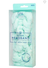 Load image into Gallery viewer, Mint Plush Spa Headband