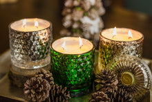 Load image into Gallery viewer, MistleToe and Holly Shimmer 15oz Double Wick Soy Candle