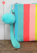 Load image into Gallery viewer, Multi Colored Striped Clutch - SALE!