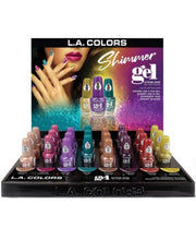 Load image into Gallery viewer, Beaming Shimmer Gel LA Colors Polish