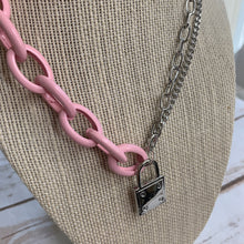 Load image into Gallery viewer, Sale! Pink/Silver Chain Necklace