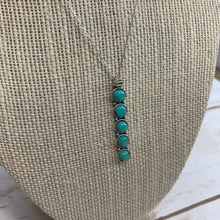 Load image into Gallery viewer, Sale! Sterling Silver Turquoise Pendant Necklace