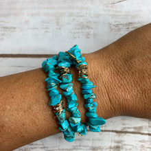 Load image into Gallery viewer, KINSLEY Cluster Turquoise Bracelet S/M