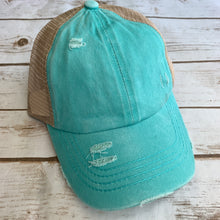 Load image into Gallery viewer, Mint Criss Cross Hat