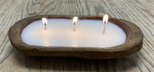 Load image into Gallery viewer, Sale! Wooden Dough Bowl Candle - Blonde Moment - 3 Wick - 9.75x6.
