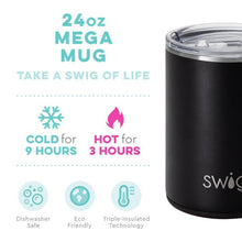 Load image into Gallery viewer, Matte Black SWIG 24oz Mega Mug