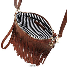Load image into Gallery viewer, Sale! Tan Fringe Crossbody