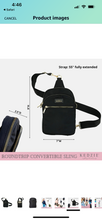 Load image into Gallery viewer, Black Kedzie RoundTrip Convertible Sling