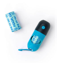 Load image into Gallery viewer, Poop, There It Is - 2 in 1 Flashlight and Doggie Bag Dispenser - Blue