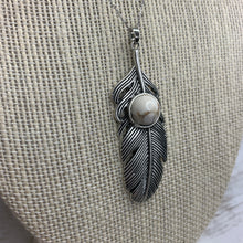 Load image into Gallery viewer, Sale! Sterling Silver White Turquoise Necklace