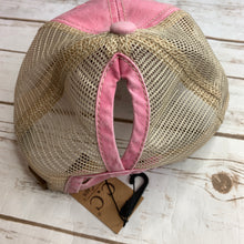 Load image into Gallery viewer, Pink Distressed Baseball Cap