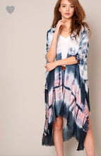 Load image into Gallery viewer, Sale! Grey Pink Long TieDye Kimono