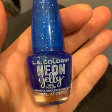 Load image into Gallery viewer, Razzle Berry Neon Jelly LA Colors Nail Polish