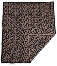 Load image into Gallery viewer, Sale! Cozy Cheetah Blanket Coffee - 60x50