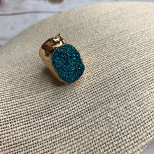 Load image into Gallery viewer, Blue Druzy Ring