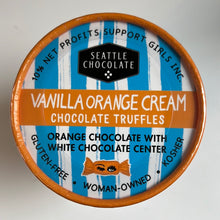 Load image into Gallery viewer, Seattle Chocolates - Vanilla Orange Cream Truffle Pint 4.5oz