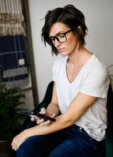 Load image into Gallery viewer, Black Framed Blue Light Glasses