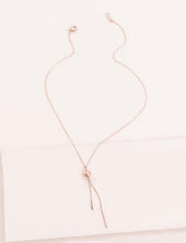 Load image into Gallery viewer, 14k Rose Gold Dipped Dangle Necklace