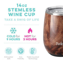 Load image into Gallery viewer, Black Walnut SWIG 14oz Stemless Wine Cup