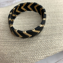 Load image into Gallery viewer, Black/Gold Stretch Bracelet