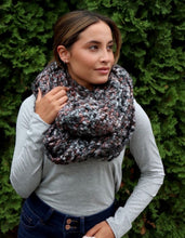 Load image into Gallery viewer, Grey Loom Infinity Scarf