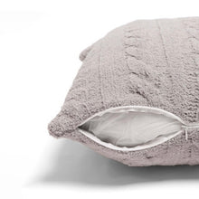 Load image into Gallery viewer, Sale! Cozy Braided Grey Cable Knit Pillow Cover (pillow not included) 18x18