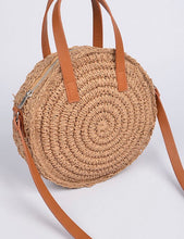 Load image into Gallery viewer, Round Straw Handbag - SALE!