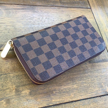 Load image into Gallery viewer, Brown Checked Inspired Wallet / Wristlet
