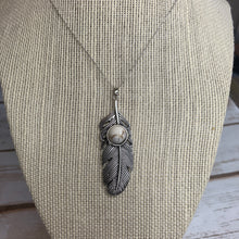 Load image into Gallery viewer, Sale! Sterling Silver White Turquoise Necklace