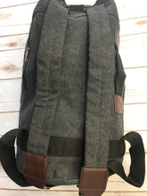 Load image into Gallery viewer, Black Canvas Military Style Backpack