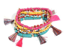 Load image into Gallery viewer, Multi Strand Yellow Bracelet