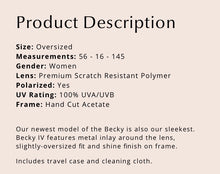 Load image into Gallery viewer, Sale! Becky IV Black Grey Polarized Sunglasses - DIFF Eyewear