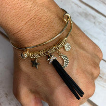 Load image into Gallery viewer, Gold Charm Dangle Bracelet