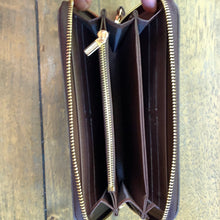 Load image into Gallery viewer, Brown Checked Inspired Wallet / Wristlet