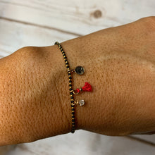 Load image into Gallery viewer, Black Mini Coin Bracelet