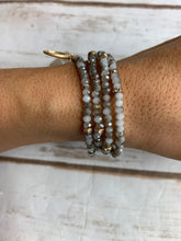 Load image into Gallery viewer, Grey Half Moon Bracelet Set