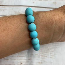 Load image into Gallery viewer, Sale! Turquoise Druzy Bead Bracelet