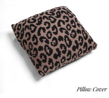 Load image into Gallery viewer, Sale! Cozy Cheetah Coffee Pillow Cover (pillow not included) 18x18.